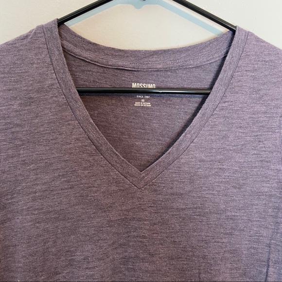 Mossimo XS V-Neck Purple Shirt - Picture 2 of 4